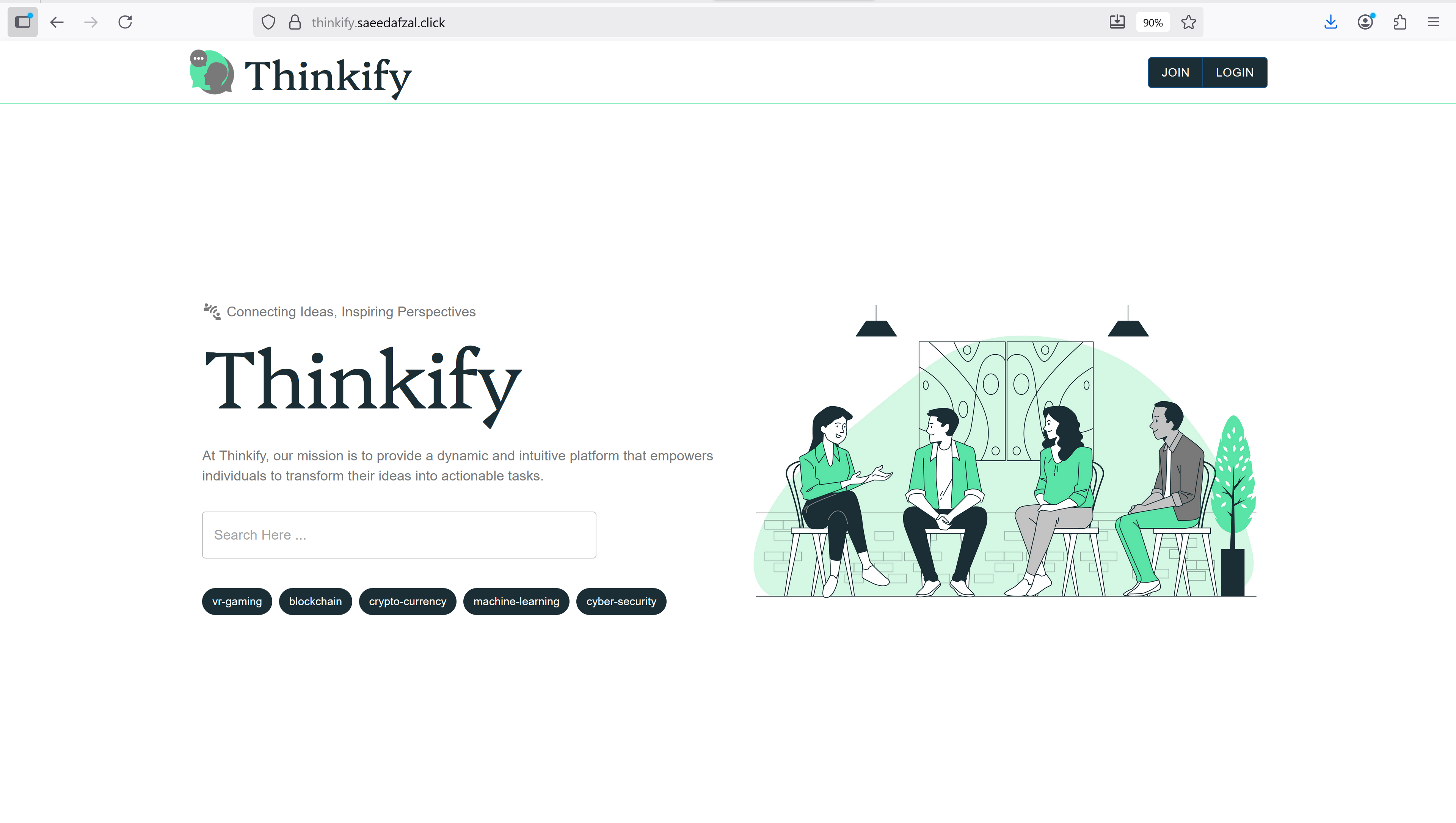 Thinkify Homepage